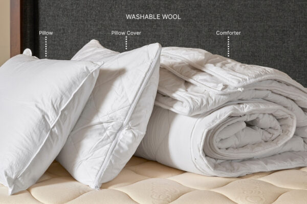 Washable Wool Pillow-Pillow Cover-Comforter_45th St Bedding