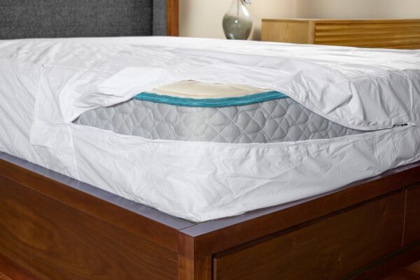 Zippered Mattress Encasement_Zipper Open_45th St Bedding