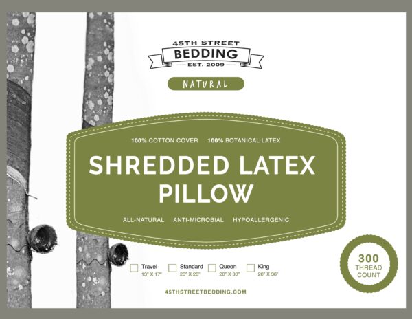 Shredded Latex Pillow_Insert_45th St Bedding