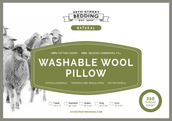 Washable Wool Pillow_Insert_45th St Bedding