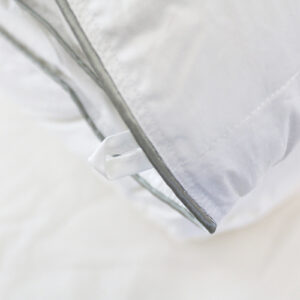 Light Down Comforter_Closeup Tab Detail_45th St Bedding