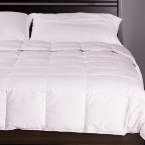 Down Light Comforter_On Bed_45th St Bedding