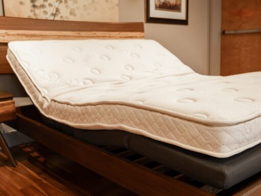 Latona Latex Mattress_Shown on an Adjustable Base_45th St Bedding