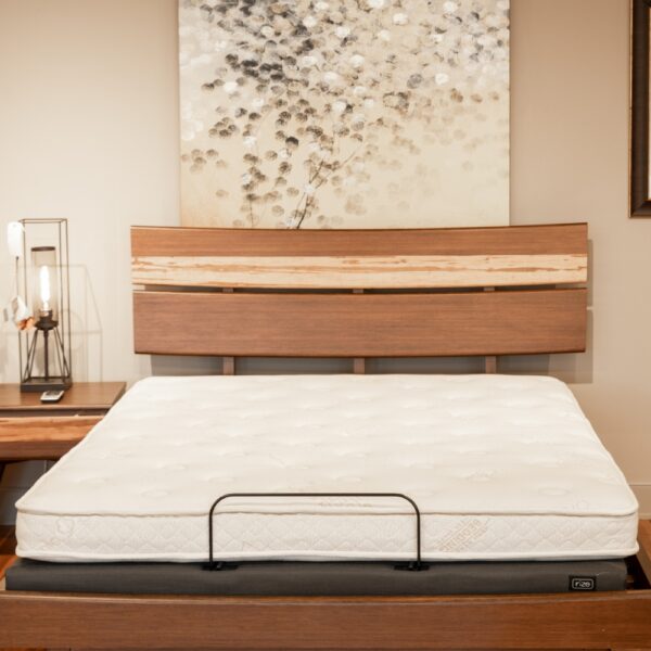 Latona Latex Mattress_on Adjustable Base_Azara Bed Frame