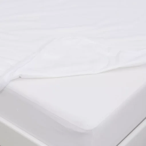 Organic Sleeper Sofa Mattress Protector_Corner Up View_45th St Bedding