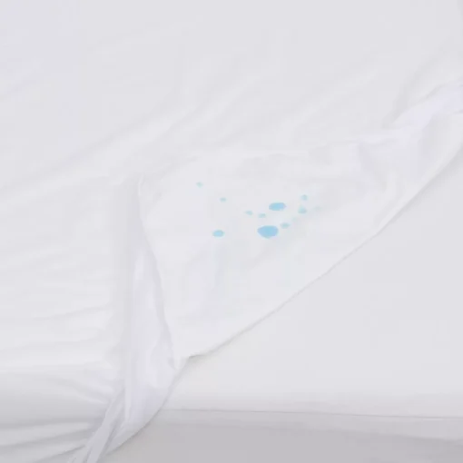 Organic Sleeper Sofa Mattress Protector_View of Waterproof Lining_45th St Bedding