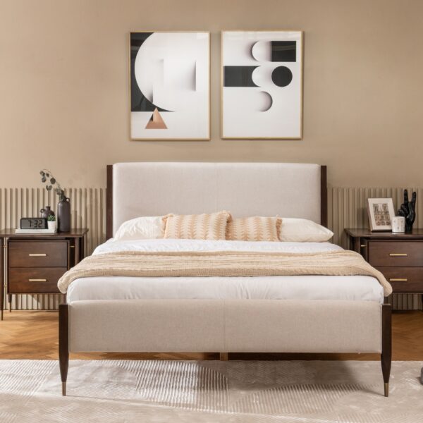 Dixon Upholstered Bed_Lifestyle-Head on View_45th Street Bedding