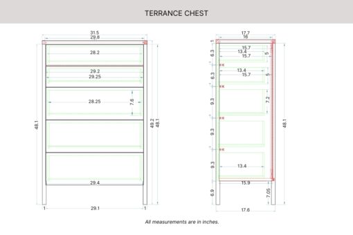 Terrance Chest Dimensions_45th St Bedding