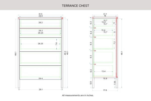 Terrance Chest Dimensions_45th St Bedding