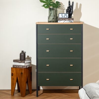 Terrance Chest_Natural Oak-Rifle Green-Charcoal Grey_45th St Bedding_1000x1000