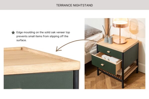 Terrance Nightstand_Edge Moulding_45th St Bedding