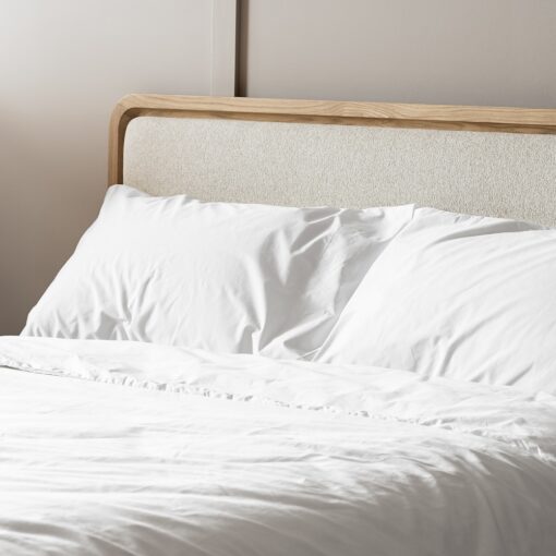 Organic Cotton Percale Duvet Cover-White_Square Lifestyle_45th St Bedding