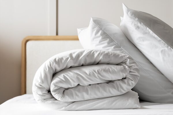 Organic Cotton Percale Duvet Cover - Image 2