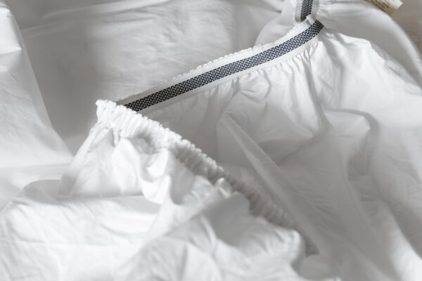 Organic Cotton Percale Fitted Sheet - Image 3