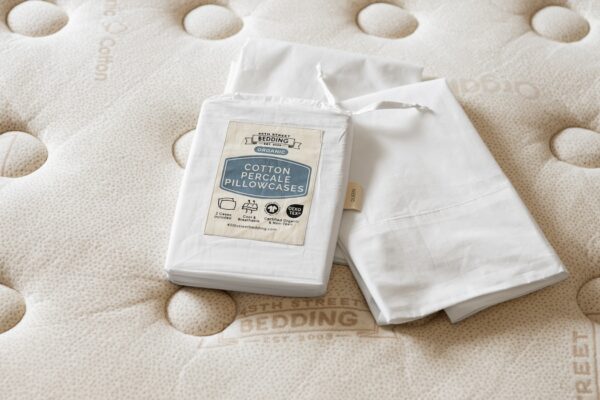 Organic Cotton Percale Pillowcases-White_Reusable Package_45th St Bedding