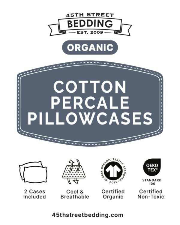 Organic Cotton Percale Pillowcases - Image 4