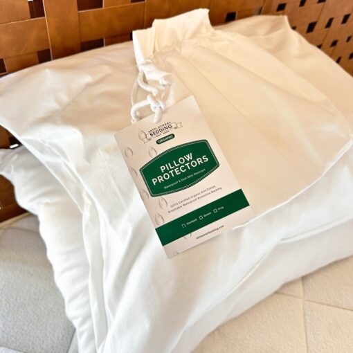 Organic Waterproof Pillow Protectors_Reusable Bag_45th St Bedding