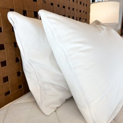 Organic Waterproof Pillow Protectors_Zipper View_45th St Bedding