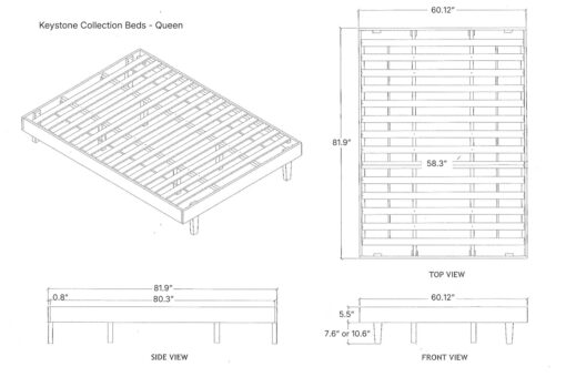 Keystone Collection Beds - Queen Dimensions_45th Street Bedding