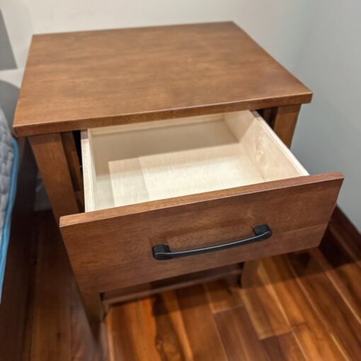 Keystone Nightstand_Roasted Walnut_Drawer Open_1000x1000_45th St Bedding