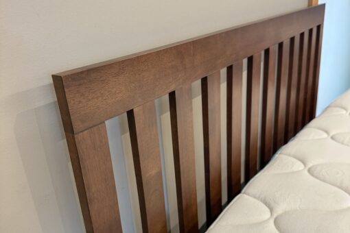 Stone Way Slat Bed_Roasted Walnut_Headboard Detail_45th St Bedding