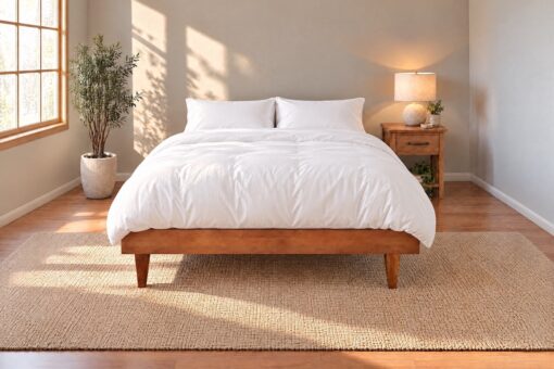 K_Keystone Basic Bed_Salem FInish_Dressed