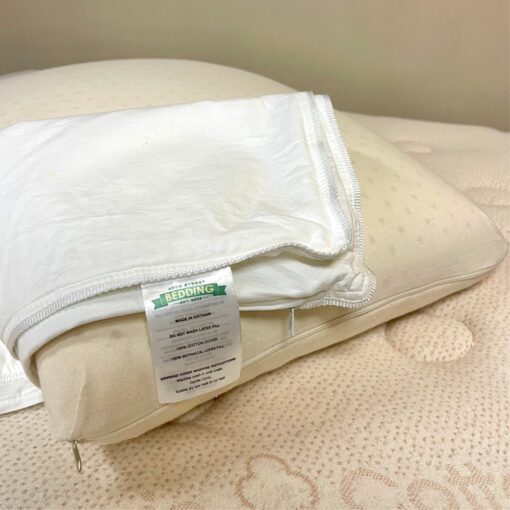 Hybrid Latex Pillow_View of Cotton Cover_45th St Bedding