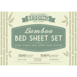 Bamboo Bed Sheets Set Package Front Label_45th St Bedding