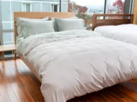 Bamboo Duvet Cover & Sheets_Colors Ash & Moss_45th St Bedding