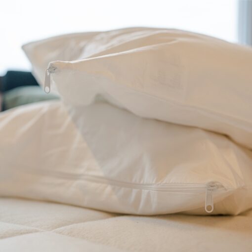 Cotton Pillow Protectors_Zipper Detail_45th Street Bedding