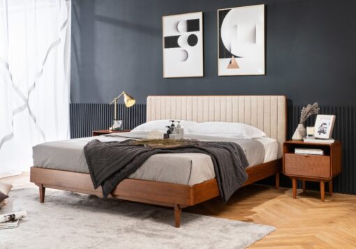 Tisch Upholstered Bed & Nightstand_Lifestyle_45th St Bedding_